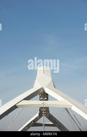 Basso angolo di visione del Terzo Millennio ponte contro sky Foto Stock