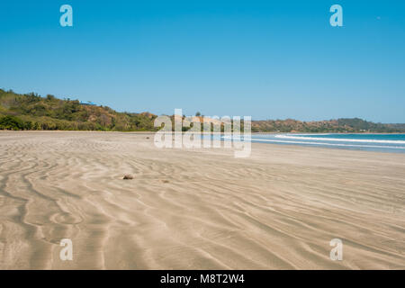 Spiaggia , paesaggio litorale con pianta tropicale di sfondo - Panama , Foto Stock