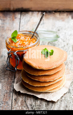 Pancake con Marmellata di Albicocche