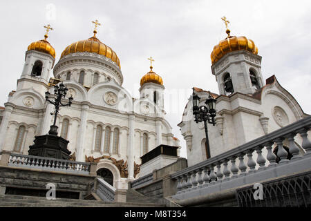 La Cattedrale di Cristo Salvatore a Mosca, capitale della Russia Foto Stock