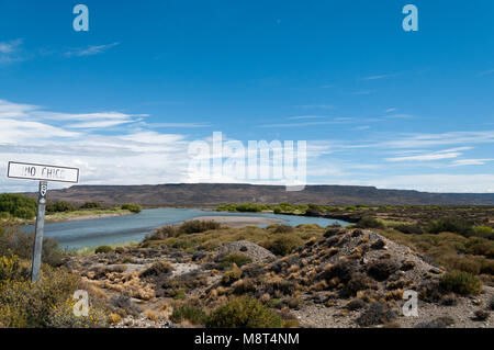 Quick pit-stop vicino al Rio Chico. Foto Stock