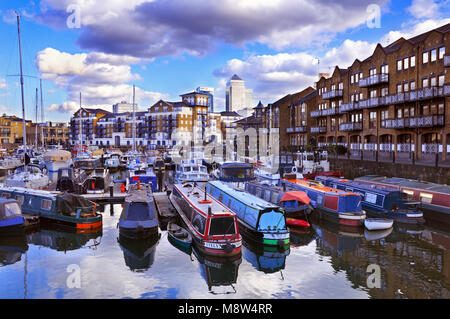 Limehouse Basin, Tower Hamlets, East London, Regno Unito Foto Stock