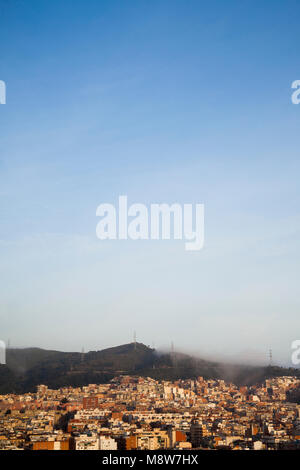 Vista di Nou Barris neighbouhood, Barcellona. Spagna Foto Stock