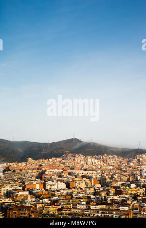 Vista di Nou Barris neighbouhood, Barcellona. Spagna Foto Stock