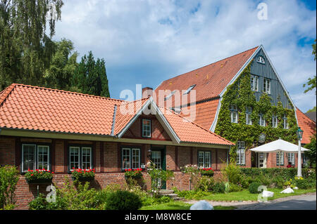 Hotel e ristorante Ole Liese sul Gut Panker, Panker, Mar Baltico, Schleswig-Holstein, Germania, Europa Foto Stock