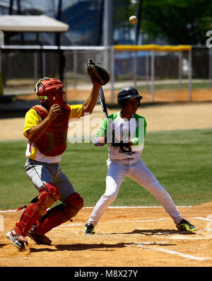 San Joaquin, Carabobo, Venezuela. 20 Mar, 2018. Marzo 20, 2018. Empresas Polar continua a fare il rilancio di Baseball nella città Innier (RBI) programma per 9 anni. Essi hanno nel loro registrare più di quaranta atleti situato in campo nazionale e internazionale di baseball professionale delle organizzazioni. In questa nona edizione 120 giovani giocatori vedrà la disputa di 15 posti per la certificazione come anoters a livello III con la dicitura del venezuelano lega di baseball professionale (LVBP) nel parallelo League e campionato venezuelano di prospettive, nonché 15 posti per la certificazione come arbitro in alleanza con Foto Stock