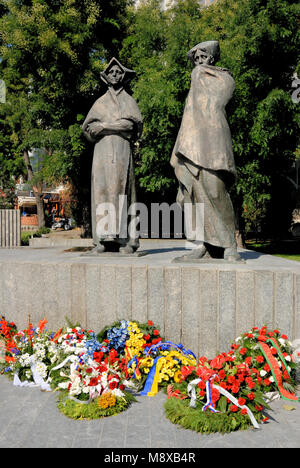 Bratislava, Slovacchia. Monumento alla Rivolta Nazionale Slovacca in Namestie SNP (insurrezione nazionale Piazza) Foto Stock