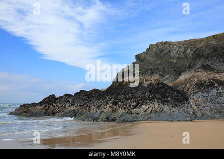 La molla a Holywell Bay, North Cornwall, England, Regno Unito Foto Stock