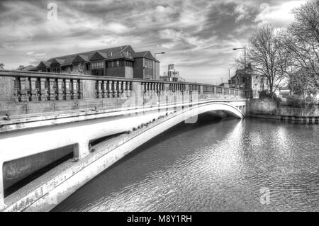 Ponte di scena nel Derby, England, Regno Unito Foto Stock