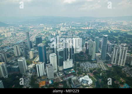 Kuala Lumpur da petronas tower Foto Stock