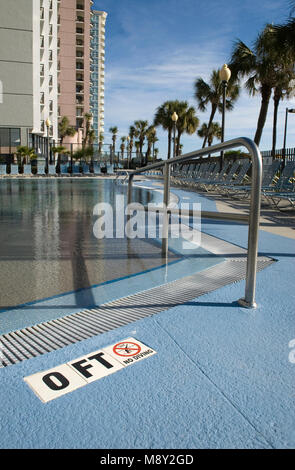 Shallow piscina con immersioni non consentita. Foto Stock