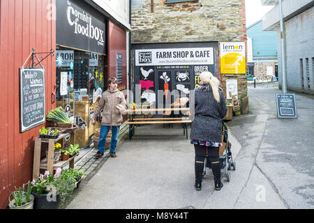 Il Cornish Foodbox Company in Liverpool City Centre. Foto Stock