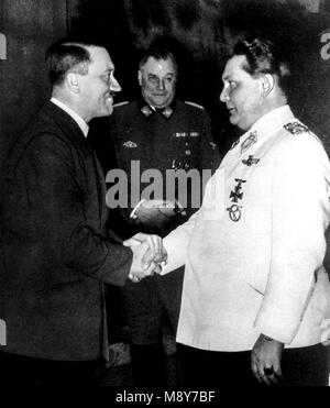 Adolf Hitler e Hermann Goering, 1938 Foto Stock