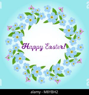 Felice Pasqua scheda vettore Illustrazione Vettoriale