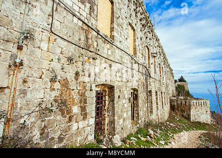 Fort Imperjal sul monte Srd a Dubrovnik Croazia Foto Stock