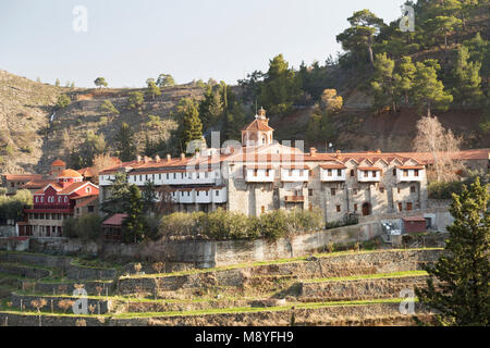 Cipro, vicino Lazanias, Machairas monastero dedicato alla Vergine Maria, fondata alla fine del XII secolo. Foto Stock