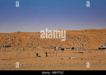 Scene dal bordo del Thumamah National Park a nord-est di Riyadh, Arabia Saudita. Foto Stock