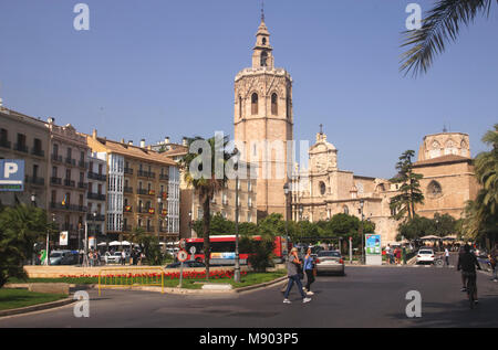 Plaza de la Reina Valencia Spagna Foto Stock