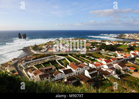 Costa di Mosteiros. São Miguel, isole Azzorre. Portogallo Foto Stock