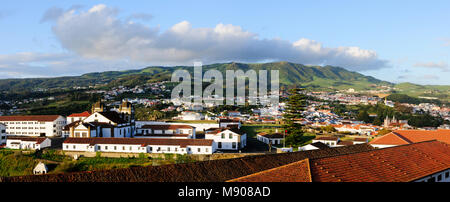 São João Baptista fortezza, Angra do Heroísmo. Terceira, isole Azzorre. Portogallo Foto Stock