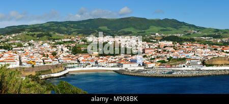 Centro storico di Angra do Heroísmo, un sito Patrimonio Mondiale dell'UNESCO. Terceira, isole Azzorre, Portogallo Foto Stock