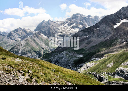 Una vista dei pirenei Foto Stock