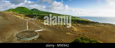 Il Vulcão dos Capelinhos Capelinhos (vulcano) ultima eruzione è stata nel 1957. Faial, isole Azzorre. Portogallo Foto Stock