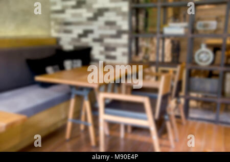 Sfumare la cattedra all'interno del coffee shop. Foto Stock