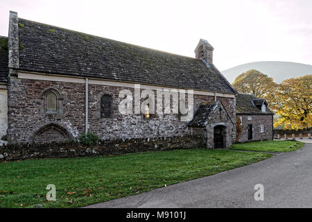 La chiesa di St David a Llanthony Priory Galles Foto Stock