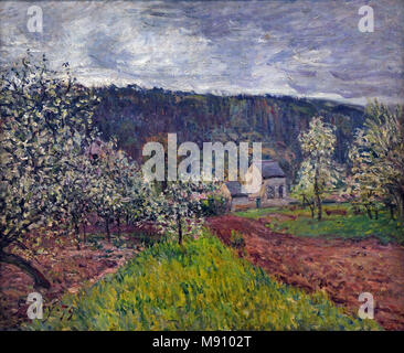 Printemps pluvieux - primavera piovosa 1879 Alfred Sisley, 1839 - 1899, francia, francese, Foto Stock