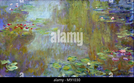 Les nymphéas à Giverny - le ninfee in Giverny 1917 Claude Monet, 1840 - 1926, francia, francese, Foto Stock