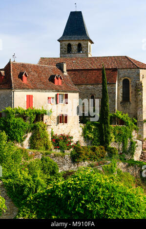 Loubressac Lot Quercy Occitaine Francia Foto Stock