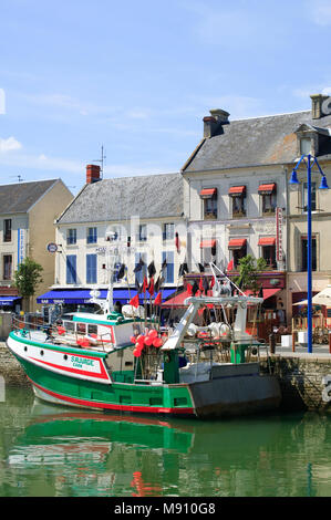 Port en bessin Bayeux Calvados Normandia Francia Foto Stock