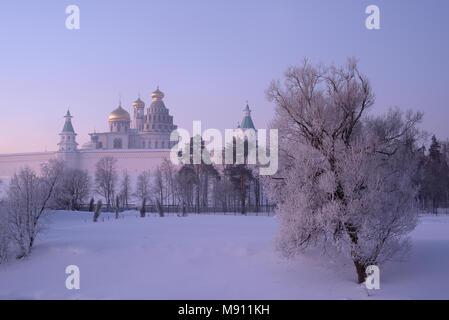 La nuova Gerusalemme Monastero nelle prime ore del mattino in inverno Foto Stock