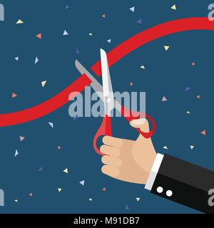 Inaugurazione del concetto. Illustrazione Vettoriale Illustrazione Vettoriale