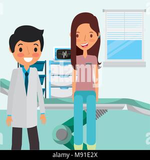 La gente delle cure mediche Illustrazione Vettoriale