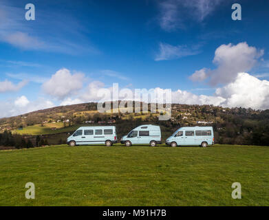 Wanderlust Camper flotta aziendale. Foto Stock