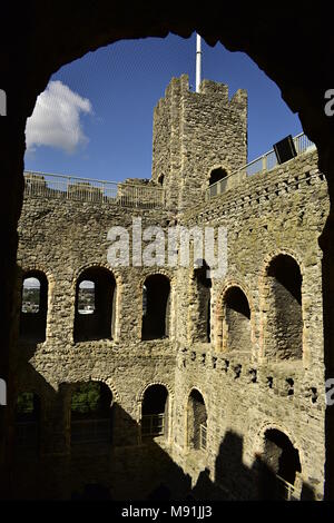 Batteria di pistola in Fort Amherst, GRANDI LINEE Heritage Park, Rochester, Kent, Regno Unito Foto Stock