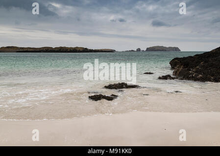 Bosta Beach sull'isola di Lewis nelle Ebridi Esterne. Foto Stock