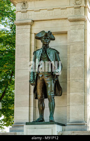 Commodore John Paul Jones statua, West Potomac Park, 17th Street SW Washington DC Foto Stock