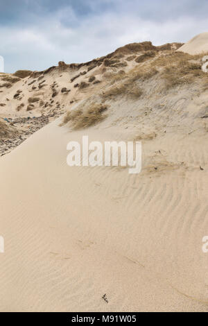 Alte dune di Traigh un Taoibh Thuath sull'Isle of Harris nelle Ebridi Esterne. Foto Stock