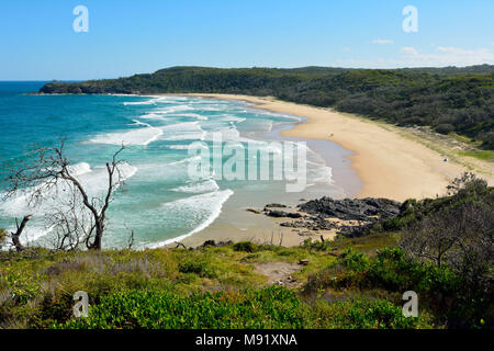 Vista della Baia di Alessandria in Noosa National Park in Queensland, Australia. Foto Stock