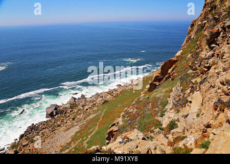 Cabo da Roca scenic linea del litorale Foto Stock