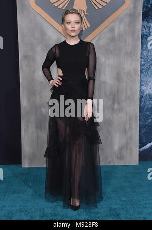 Hollywood, California, USA. Xxi Mar, 2018. Sakhno Ivanna arriva per il 'Pacific Rim Uprising' Global Premiere presso il Teatro Cinese. Credito: Lisa O'Connor/ZUMA filo/Alamy Live News Foto Stock