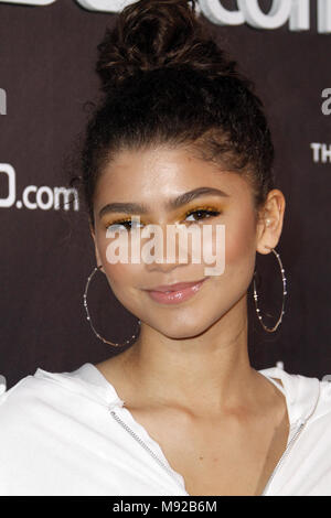 Hollywood, CA. Xxi Mar, 2018. Zendaya, all'boohoo ospita 'l'Zendaya Edit' Block Party a evidenziare Camera su Marzo 21, 2018 a Hollywood, in California. Credito: Faye Sadou/media/punzone Alamy Live News Foto Stock