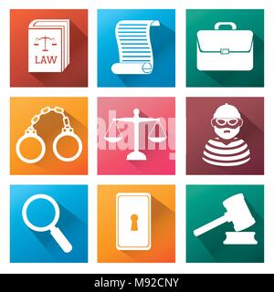 La legge e l'ordine design, illustrazione vettoriale EPS10 graphic Illustrazione Vettoriale