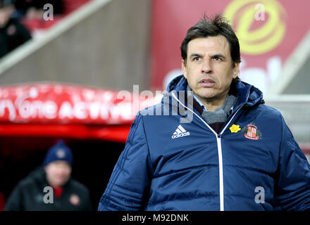 Sunderland manager Chris Coleman Foto Stock