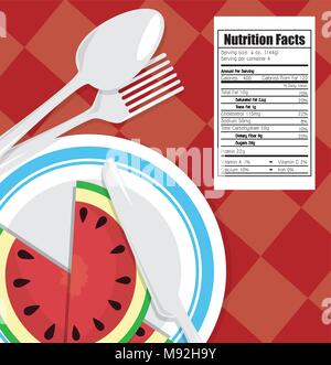 Alimenti e Nutrizione Illustrazione Vettoriale