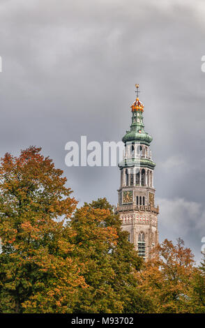 Il 'lungo Jan' torre di Middelburg, Paesi Bassi Foto Stock