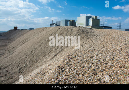 Dungeness centrale nucleare sulla costa del Kent, England, Regno Unito Foto Stock